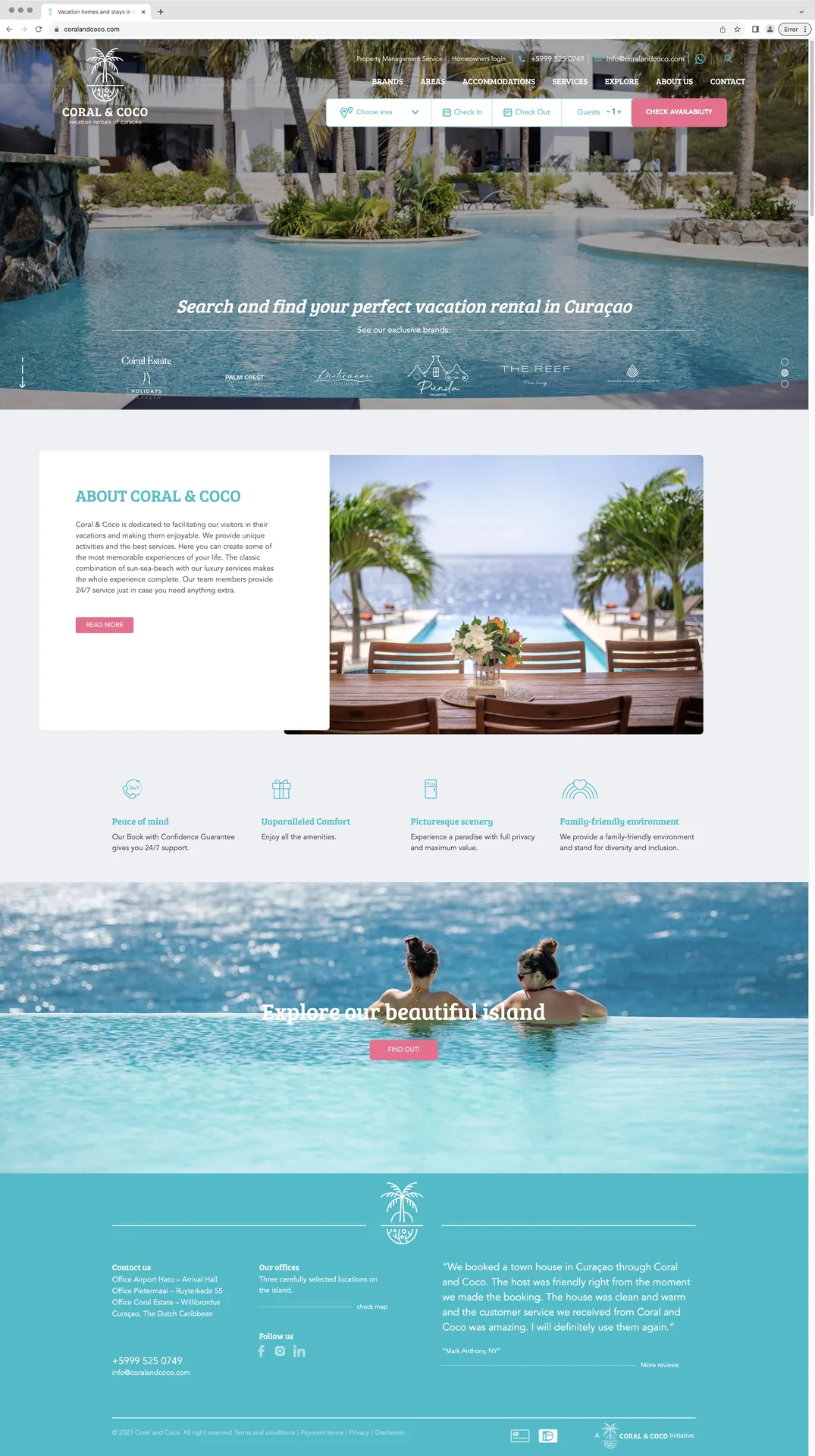 Coral & Coco website